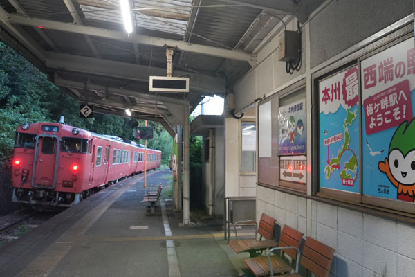 JR西日本 キハ40 梅ヶ峠駅